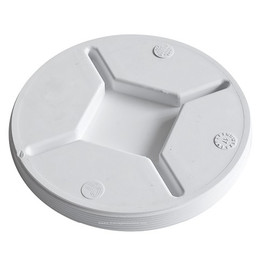 10" PVC SDR35 Countersunk Threaded Plug (MPT)