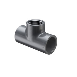1 1/2" PVC Schedule 80 Tee (S x S x FPT)