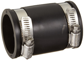 1 1/2" x 1 1/2" Flexible Coupling (CI/Plastic x CI/Plastic)
