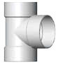 10" x 10" x 10" PVC SDR35 Solvent Weld Straight Tee (S x S x S)