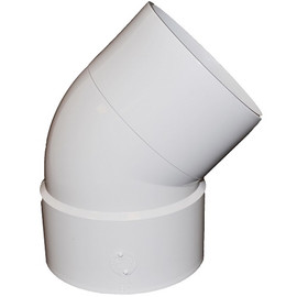 10" PVC SDR35 Solvent Weld Street 45 (1/8) (S x Sp)