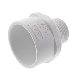 1 1/2" x 1" PVC Schedule 40 Reducing Male Adapter (S x MPT)