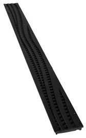 NDS Mini Channel Decorative Wave Grate - Black (Box of 16)
