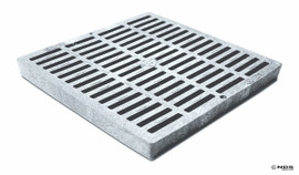 NDS Square Plastic Grate for 12" Basin - Gray (Box of 8)