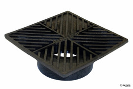 NDS  6" Square Grate - Black (Box of 10)