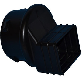 HDPE  2" x 3" x 4" Singlewall Downspout Adapter (Box of 18)