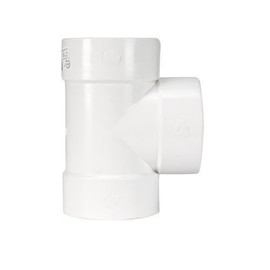 4" PVC SDR35 Solvent Weld Straight Tee (S x S x S) (Box of 30)