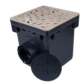 NDS 12" Catch Basin Kit w/ Sand Decorative Botanical Grate