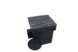 NDS 12" Catch Basin Kit w/ Cast Iron Decorative Wave Grate