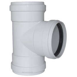 8" PVC SDR35 Gasket Joint Straight Tee (G x G x G)