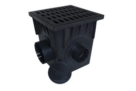 NDS 18" Four Hole Catch Basin Kit w/ Cast Iron Grate