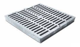 NDS Square Plastic Grate for 12" Basin - Gray (Each) 1210