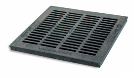 NDS Square Plastic Grate For 18" Basin - Black 1811