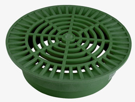 NDS 10" Round Grate for 8" Pipe - Green (Each) 1050