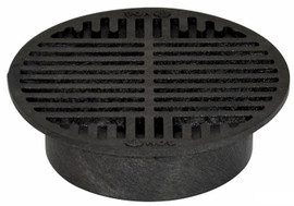 NDS  8" Round Grate for 6" Pipe or Basin - Black (Each) 10