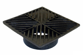 NDS  6" Square Grate - Black (Each) 04