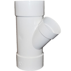 10" x 4" PVC SDR35 Solvent Weld Wye (S x S x S)