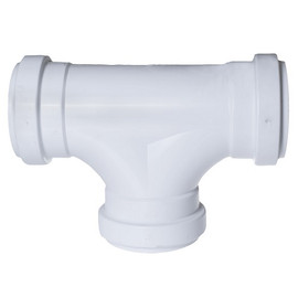 6" PVC SDR26 Gasket 2 Way Cleanout Tee  (G x G x G)