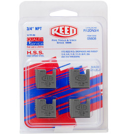 Reed R12DN 3/4 R12+ Segmental Dies 3/4" (4 Pack) 05608