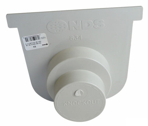 NDS Pro Series 8" Deep Profile Channel Drain End Outlet / Cap 834
