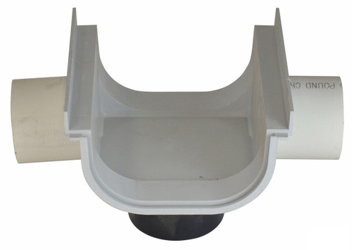 NDS Pro Series 8" Shallow Profile Channel Drain Bottom or Side Outlet 832