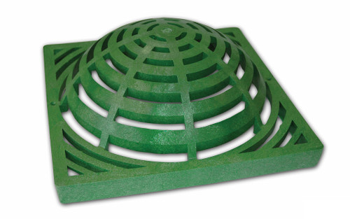 NDS Square Plastic Atrium Grate - Green for 12" Basin (Each) 1280