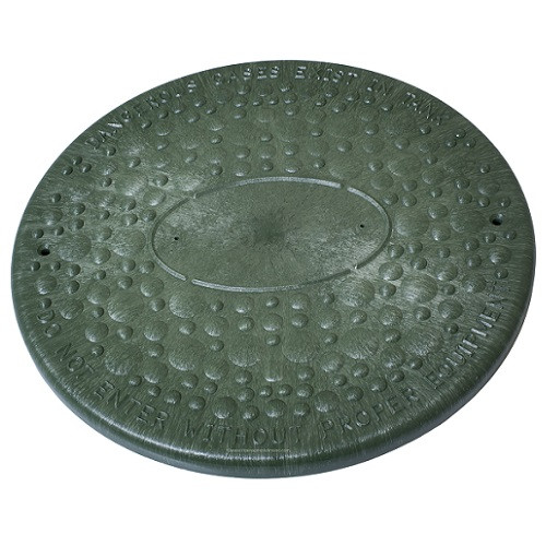 12" Structural Foam Solid Septic Riser Cover (Green)