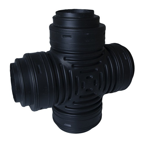 HDPE  4"-5"-6" Singlewall Reducing Cross (BE)
