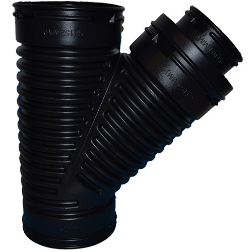 HDPE  6" x 6" x 6" or 4" Singlewall Reducing  Wye (BE)