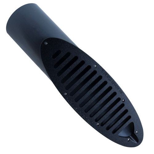 3" PVC Sch. 80 Mitered Drain w/Black HDPE Grate