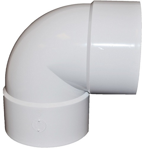 6" PVC SDR35 Solvent Weld Short Turn 90 (1/4) (S x S)