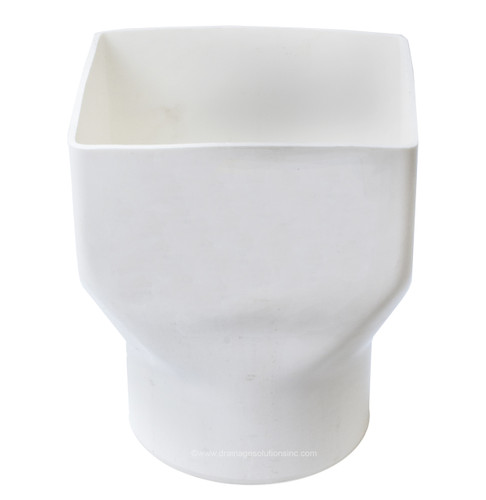 PVC 4" x 5" x 4" IPS Downspout Adapter (Centered) (DSA x Spigot)
