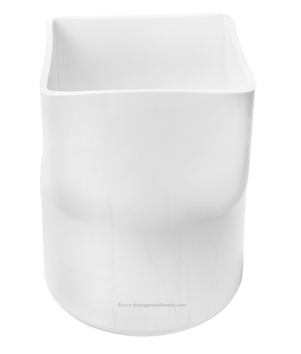 PVC 5" x 5" x 6" IPS Downspout Adapter (Centered) (DSA x Spigot)