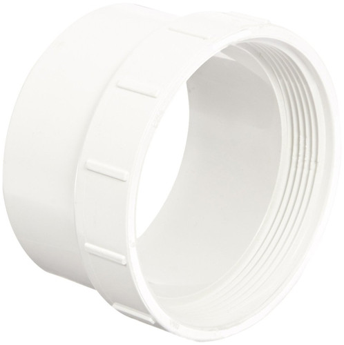 3" PVC DWV Cleanout Adapter (Sp x FPT)