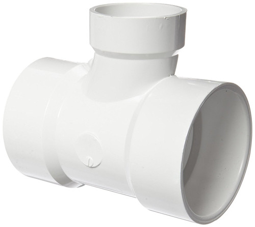3" x 3" x 2" PVC DWV Sanitary Tee (S x S x S)