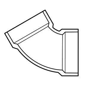 6" PVC DWV 60 (1/6) (S x S)