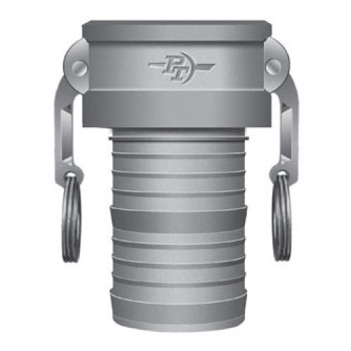 1 1/2" Part C, Aluminum Coupler x Hose Shank
