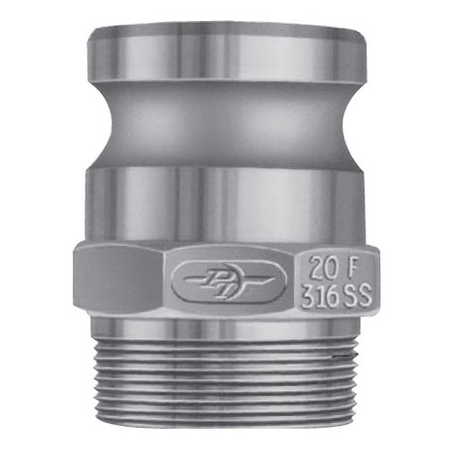 4" Part F, Aluminum Adapter x Male Pipe Threads