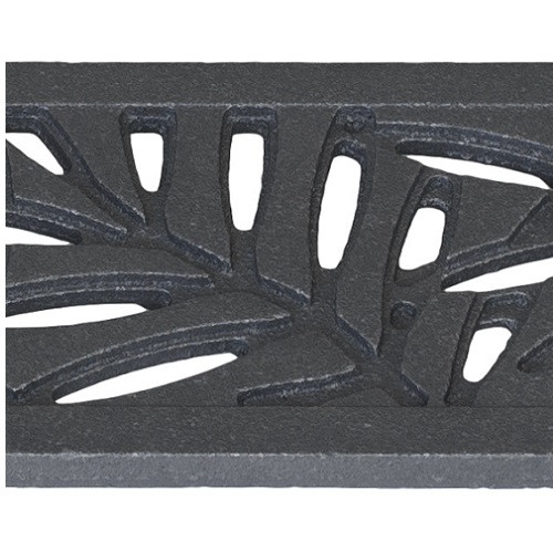 Iron Age Raw Cast Iron Mini Channel Locust Grate