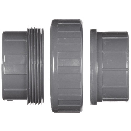 1" PVC Schedule 80 Union (FPT x FPT) Viton O-Ring