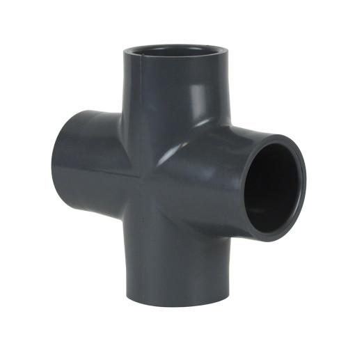 3" PVC Schedule 80 Cross (S x S x S x S)