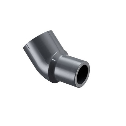 5" PVC Schedule 80 Fabricated Street 45 (1/8) (S x Sp)