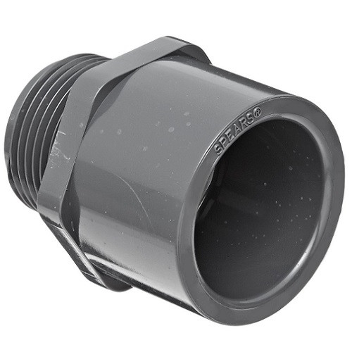 1/2" PVC Schedule 80 Male Adapter (S x MPT)