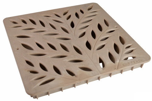 NDS Square Decorative Botanical Grate for 12" Basin - Sand (Each) 1218S