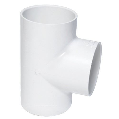 12" x 12" x 12" PVC DWV Vent Tee (S x S x S)