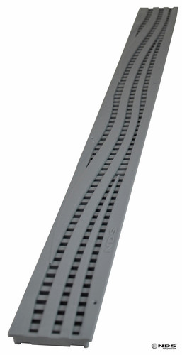 NDS Mini Channel Wave Grate - Gray (Box of 16)