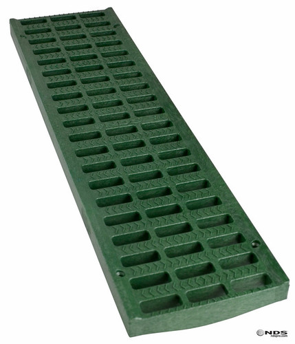 NDS Pro Series 5" Light Traffic Channel Grate - Green (Box of 10)