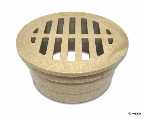 NDS  3" Round Grate - Sand (Box of 40)