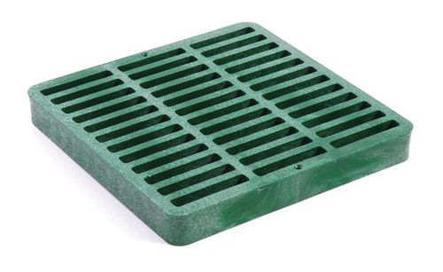 NDS Square Plastic Grate for 9" Basin - Green (Box of 8)