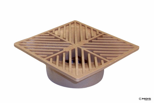 NDS  6" Square Grate - Sand (Box of 10)